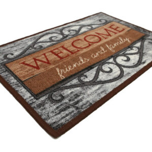 Tapete Cleankasa 40cm x 60cm Welcome Friends and Family