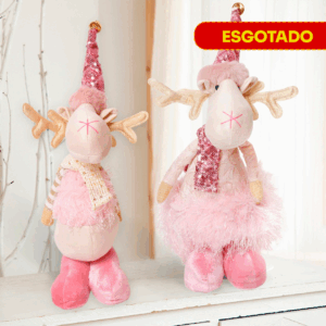 Bonecos de Pelúcia Alce de Natal