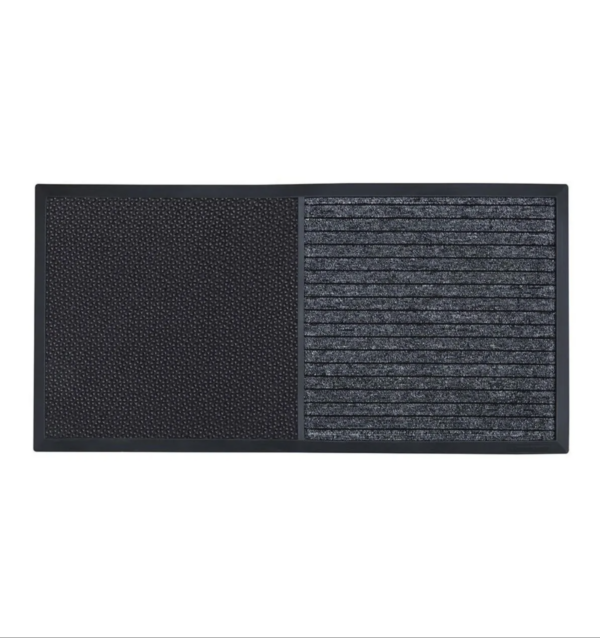 Tapete Sanitizante Preto 2 em 1 - 40cm x 78cm