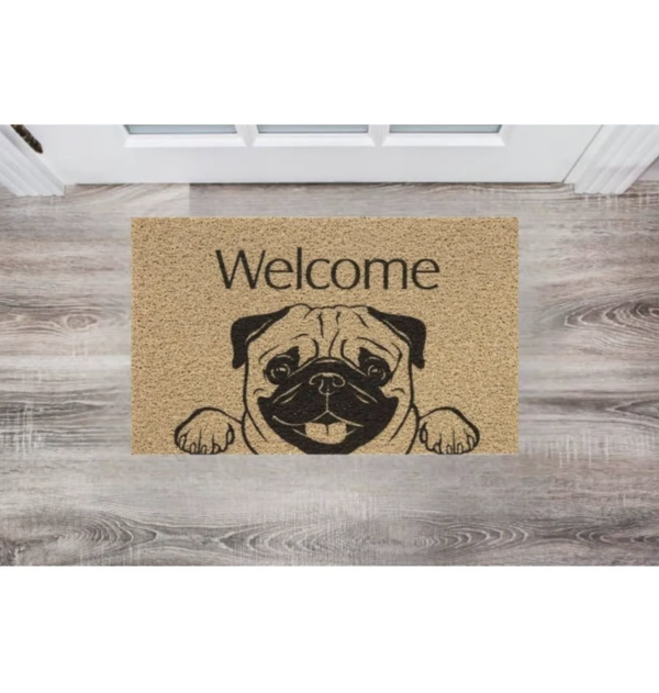 Tapete Vinil Pet 40cm x 60cm Welcome Pug - Image 2