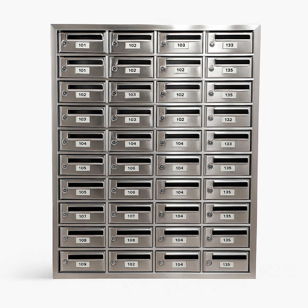 Caixa de Correio em Alumínio Fosco – Modelo 2004