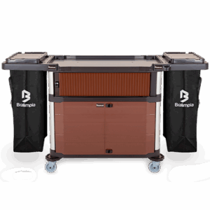 Carrinho Extra Hotel com Compartimento e Alça Ergonômica