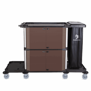 Carrinho Coletor Profissional Estendido com Saco de Vinil 90L