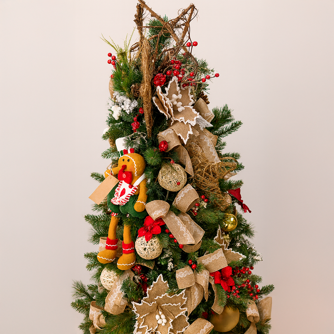 Árvore Rústica com Boneco Gengibre