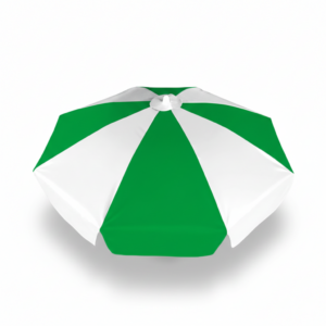 Ombrelone Redondo verde e branco