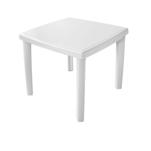Mesa Quadrada 4 Lugares com Pés Plásticos