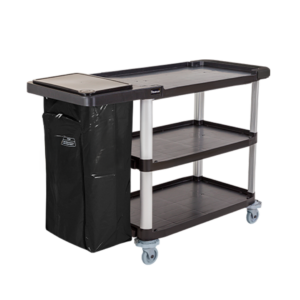 Carro Bandeja Extra Black – Transporte Profissional de Materiais