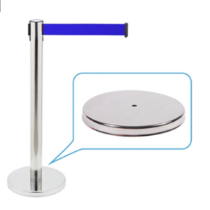 Pedestal Organizador de Filas Luxo Light com Fita Retrátil Azul 2m