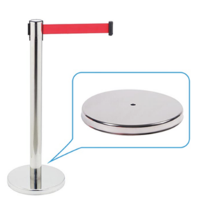 Pedestal Organizador de Filas Luxo Light com Fita Retrátil Vermelha 2m
