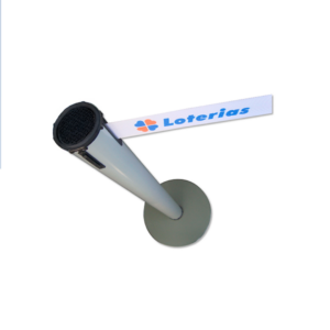 Personalização de Fita para Pedestal Organizador de Filas