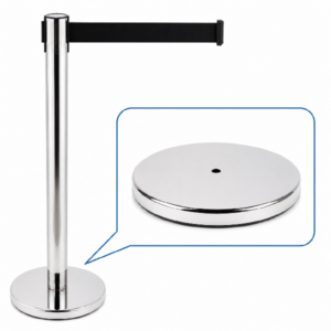 Pedestal Organizador de Filas Luxo Light com Fita Retrátil 2m