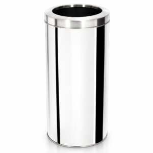 Lixeira de Aço Inox com Tampa Aro – 10 a 100 Litros