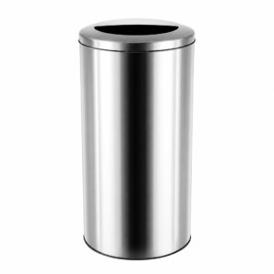 Lixeira de Aço Inox com Tampa Meia Lua – 12 a 100 Litros